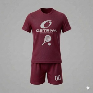 Uniforme de Pickleball de Manga Corta con Estampado Frontal, Secado Rápido, Anti-UV, Ropa Deportiva de Verano, 100% Poliéster, Nueva Llegada, Cintura Elástica - Product Image 5