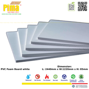 White PVC WPC Foam Board <b>Sheet</b> 3mm <b>Thickness</b> 0.6 G/cm3 Density Anti-Termitic <b>Plastic</b> Furniture Boards for Kitchen Furniture - Product Image 5