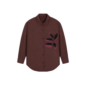 เสื้อผู้หญิงคอกลมขายส่ง เสื้อเชิ้ตแขนสั้นลำลองใส่สบาย ดีไซน์เรียบง่ายแบบใหม่ รับสั่งทำ - Product Image 1