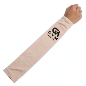 Manches de protection solaire GYM ACTIVE pour hommes en polyester UPF50+, longueur coude, rafraîchissantes, respirantes, avec logo personnalisé, pour sports de plein air - Product Image 4
