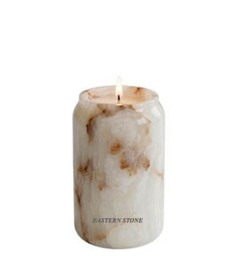 Handcrafted Marble Tealight Candle Holder Jar Decorative <b>Stone</b> Votive for Home Decor Wedding Gift Wholesale Supplier - Product Image 3