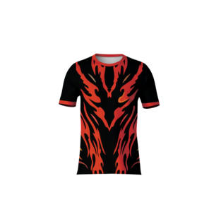 T-shirt à sublimation col rond manches courtes 100% polyester tricoté doux au toucher pour hommes et femmes, idéal pour la mode estivale - Product Image 5