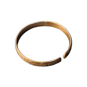 Brazalete Magnético Ajustable de Cobre Puro para Mujer - Brazalete de Cobre con Grabado Floral Vintage para Alivio del Dolor de Artritis - Product Image 1