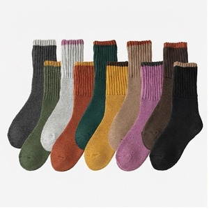 Crew <b>Socks</b> Geometric Pattern Blue Breathable <b>Running</b> <b>Socks</b> for Adults Spring Season - Product Image 1