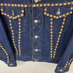 Nouvelle Collection – Blousons en Jean pour Homme, Couleurs Personnalisées, Strass, Col Rond, Logo Avant, Service OEM, Haute Qualité, 100% Coton - Product Image 5