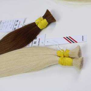 Extensions de cheveux en vrac les plus vendues Cheveux vietnamiens Double Drown 100 grammes Couleur foncée 14 pouces - Product Image 2