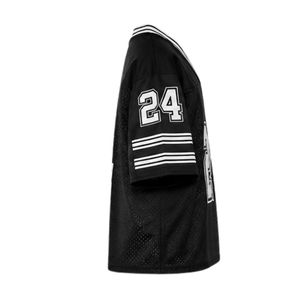 Streetwear American Football Jersey Cropped Mesh <b>Top</b> Women V Neck Breathable Heavyweight Polyester Training Sports Shirts - Product Image 5