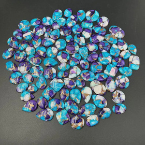 Piedra preciosa suelta de turquesa cobre violeta rara en forma libre para la fabricación de joyas - Product Image 3