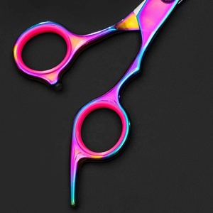 Professional J2 Japanese Stainless Steel <b>Barber</b> Hair Cutting Scissors New Fashionable Salon Sharp Straight <b>Blade</b> Multi-Color - Product Image 4