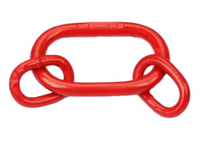 Maillon maître en alliage A345 pour élingues de levage à câble, chaîne de levage robuste, anneau de construction, gréement, remorquage, marine, exploitation minière