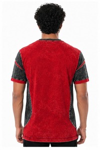 Camiseta de Algodón Grueso para Hombre, Lavada con Ácido, con Logotipo Personalizado, Nuevo Diseño, Corte Regular, Estampada, Lisa - Product Image 4