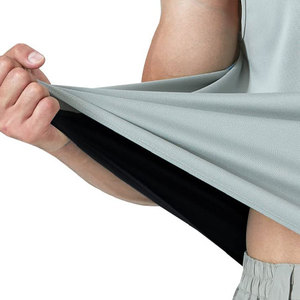 Ultra Lightweight Breathable Mesh Polyester Exercise <b>Singlet</b> Swaet Wicking with Side Armholes <b>for</b> Running and Gym Wear Tank Tops - Product Image 2