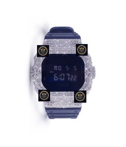 Montre de luxe en moissanite de qualité supérieure, entièrement sertie de diamants, pour hommes et femmes, tendance - Product Image 1