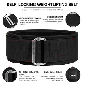 Neoprene Customizable Design Breathable Waterproof Back Support Adjustable Hook Loop Closure Gym Training Weightlifting Dip <b>Belt</b> - Product Image 5