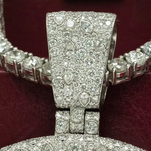 Exotic Butter World Wide Colgante de Moissanita de Plata 925, con diseño temático de dijes de lujo, para hombre, estilo Hip Hop, con incrustaciones de circonitas, colgante circular - Product Image 3
