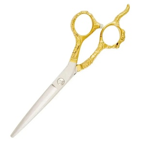 Professional Stainless Steel Hair Scissors Sharp Tip Long Handle Right Handed Salon Use - Product Image 4