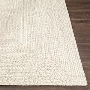 Modern Flat Weave <b>Jute</b> <b>Rug</b> Rectangle Beige Polypropylene Stain Resistant Thin Pile Rubber Backing Living Room - Product Image 4