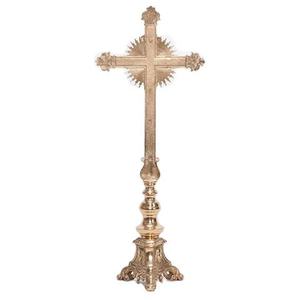 Crucifix antique de style unique pour la bénédiction du évêque, usage religieux catholique, décoration de Noël pour la maison - Product Image 3