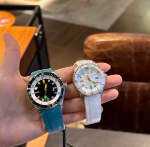 Reloj de Buceo Automático de Alta Calidad de Fábrica, Estilo Arcoíris, Bisel Giratorio, Correa de Caucho Fluorado, Reloj Deportivo de Buceo para Hombre - Product Image 3