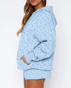 Relaxed Streetwear Hoodie Custom Logo Cotton Apparel Factory Women's Premium Casual Hoodie Heavyweight Cotton Hoodie - Product Image 3