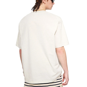 Wholesale Custom Design <b>Drop</b> Shoulder Oversized T-Shirts for Men 100% Cotton Acid Wash Henley Collar - Product Image 3