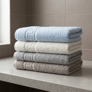 Toallas de Baño de Secado Rápido de Polialgodón con Tejido de Pelo Cortado |   Ropa de Baño de Color Sólido con Calidad de Hotel y Spa - Product Image 3
