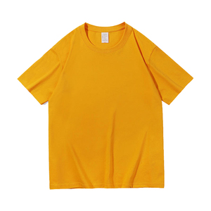 T-shirt en coton uni crème pour homme, manches courtes, col rond, coupe classique, vêtements décontractés, t-shirts pour homme - Product Image 5