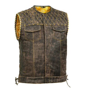 Chaleco de Motocross Unisex de Talla Grande, OEM, Cortavientos, Protección Corporal, Impermeable, para Motociclismo y Equitación, de Cuero - Product Image 1