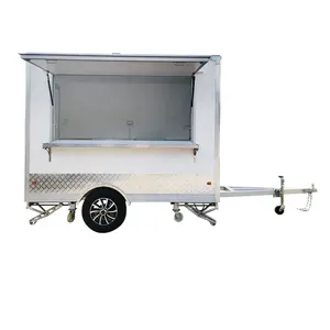 ISO CE Dot Approved Concession Coffee Food Trailer Hot Dog Food Carts With Full Kitchen Mobile Ice Cream Food Truck Trailer