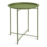 Nouvelle Arrivée Table d'Appoint Moderne et Élégante en Métal avec Plateau Relevable pour Salon, Bureau, Extérieur, Table de Canapé