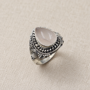 Top Quality Rose <b>Quartz</b> Handmade Silver <b>Ring</b> Vintage Boho Statement <b>Ring</b> Rose Gold Yellow Gold Plated Gemstone Jewelry Gift her - Product Image 1