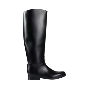 Bottes d'équitation noires brillantes en PVC, confortables et élégantes, hauteur au-dessus du genou - Product Image 3