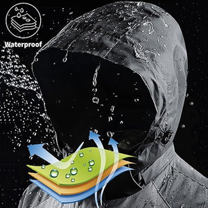 Veste de pluie pour homme grande taille, design personnalisé, pour course en plein air, en polyester, imperméable, envoyée par Dress Sports - Product Image 6