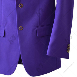 Blazer Morado Estilo Zeta NEIL ALLYN para Negocios y Oficina, Corte Entallado, Casual de Negocios, Un Botón, Venta al Por Mayor - Product Image 3