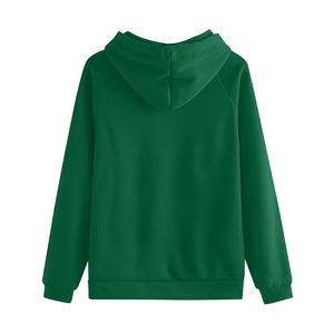 Conjunto de sudadera con capucha verde y pantalones deportivos para mujer, ropa informal de punto de manga larga para otoño - Product Image 3