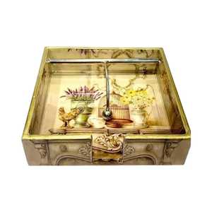 ถาดเสิร์ฟไม้ MDF พรีเมียมแบบดั้งเดิม ผลิตด้วยมือ สำหรับใช้ในบ้าน โรงแรม ร้านอาหาร - ของตกแต่งโต๊ะอาหาร - Product Image 1