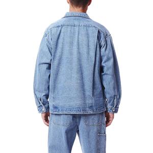 Chaqueta Vaquera para Hombre SENSE, Estilo Vintage, Lavado Intenso, con Detalles de Diamantes - Product Image 6