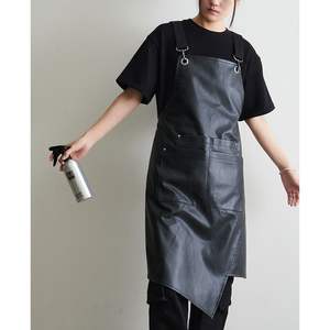 Tablier sans manches en cuir personnalisé, durable, élégant, imperméable, résistant à l'huile, écoresponsable, pour le travail, le nettoyage, les salons de coiffure et les soins des animaux - Product Image 6