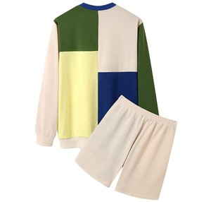 High Quality Summer Fashion Short <b>Set</b> for Men Custom logo StreetWear Men's Short <b>Set</b> Casual Outerwear Color Block Short <b>Set</b> Men - Product Image 2