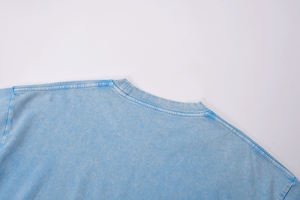 Camiseta Extra Grande para Hombre, 100% Algodón, Cuello Redondo, Manga Corta, Color Morado Sólido, Estilo Casual - Product Image 2