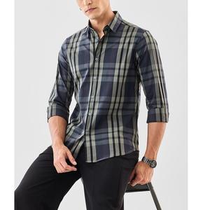 Chemise de travail de haute qualité pour homme, chemise à boutons à manches longues, imprimée, à carreaux, personnalisée, fournisseur du Bangladesh - Product Image 3