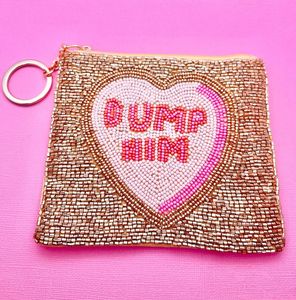 Nouvelle pochette à monnaie brodée à la main, style bohème, avec fermeture éclair, petite pochette portefeuille, motif 'YOU ARE GOLDEN' - Product Image 5