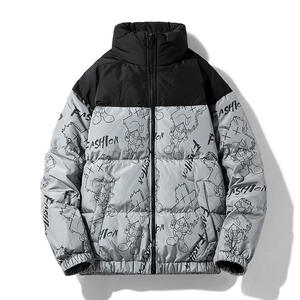 Blouson matelassé pour homme, élégant, hiver, service OEM, nouvelle arrivée, blouson matelassé à bulles, capuche réglable, manteau d'hiver d'extérieur - Product Image 2