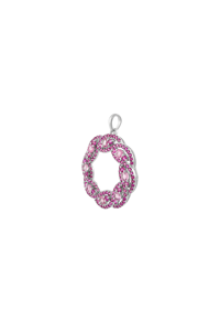 Pendentif saphir rose en argent sterling 92,5 KLSP-50620 - Product Image 2