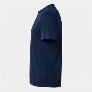 T-shirt uni à col rond pour homme, confortable et décontracté en coton, vente en gros, fabricant de mode, t-shirt uni à manches courtes pour homme - Product Image 3