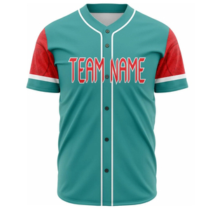 Camiseta de Béisbol Sublimada Personalizada con Estampado Frontal, Unisex, a Rayas, Absorbente de Humedad, 100% Poliéster, Ropa Deportiva, Manga Corta - Product Image 5