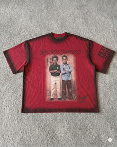 Camiseta Deportiva Rexfit Personalizada con Estampado Vintage, Cuello Redondo, Unisex, Deportiva, Corta, de Algodón, Tie Dye, Oversize, para Hombre - Product Image 4