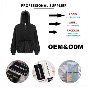 เสื้อฮู้ดดี้ทรงโอเวอร์ไซส์แบบฟอกสีแบบพิเศษ 500gsm ผ้าฝ้าย 100% หนานุ่ม ทรงพูลโอเวอร์แบบเรียบ เสื้อฮู้ดดี้ทรงโอเวอร์ไซส์ลายเพชร - Product Image 3