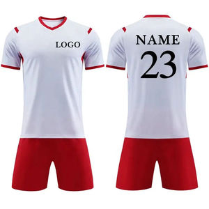 Chándal Deportivo de Fútbol de Jersey Blanco Transpirable y Cómodo de Alta Calidad al Por Mayor, Uniforme de Fútbol de Secado Rápido - Product Image 5