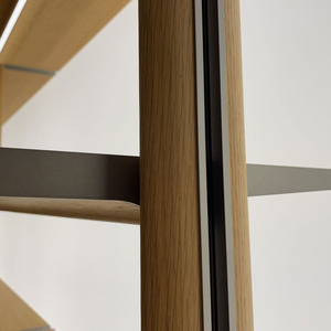 Étagère murale flottante sur mesure de style luxueux, du sol au plafond, système d'étagères pour <span class=keywords><strong>bureau</strong></span> masculin, décoration de maison - Product Image 4